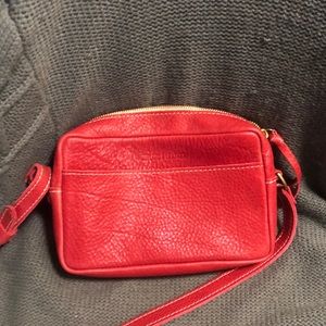 Portland leather goods toaster crossbody in Sugar